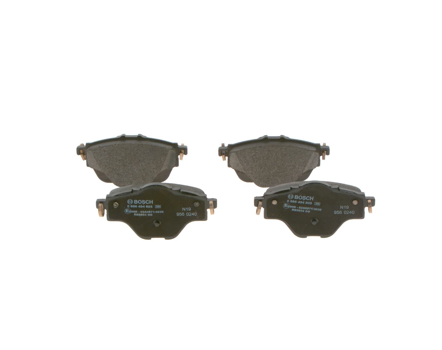 Bosch BP1950 Pastiglie Freno Posteriori - Set 4 Pastiglie Con Sensori Usura - ECE-R90 - Qualità Premium - 5