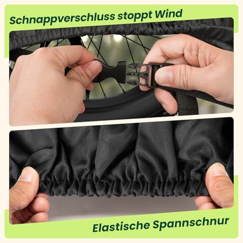 IPSXP Fahrradabdeckung,Schwergewicht 210D Oxford Fahrrad Abdeckungen Wasserdicht,Wasserdicht, Schneefest… – Ansicht 3