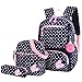 Produktbild PJY Kinder Schulranzen Mädchen Schulrucksack Schultaschen Kinder Prinzessin Rucksack Grundschule Rucksack, blau 6