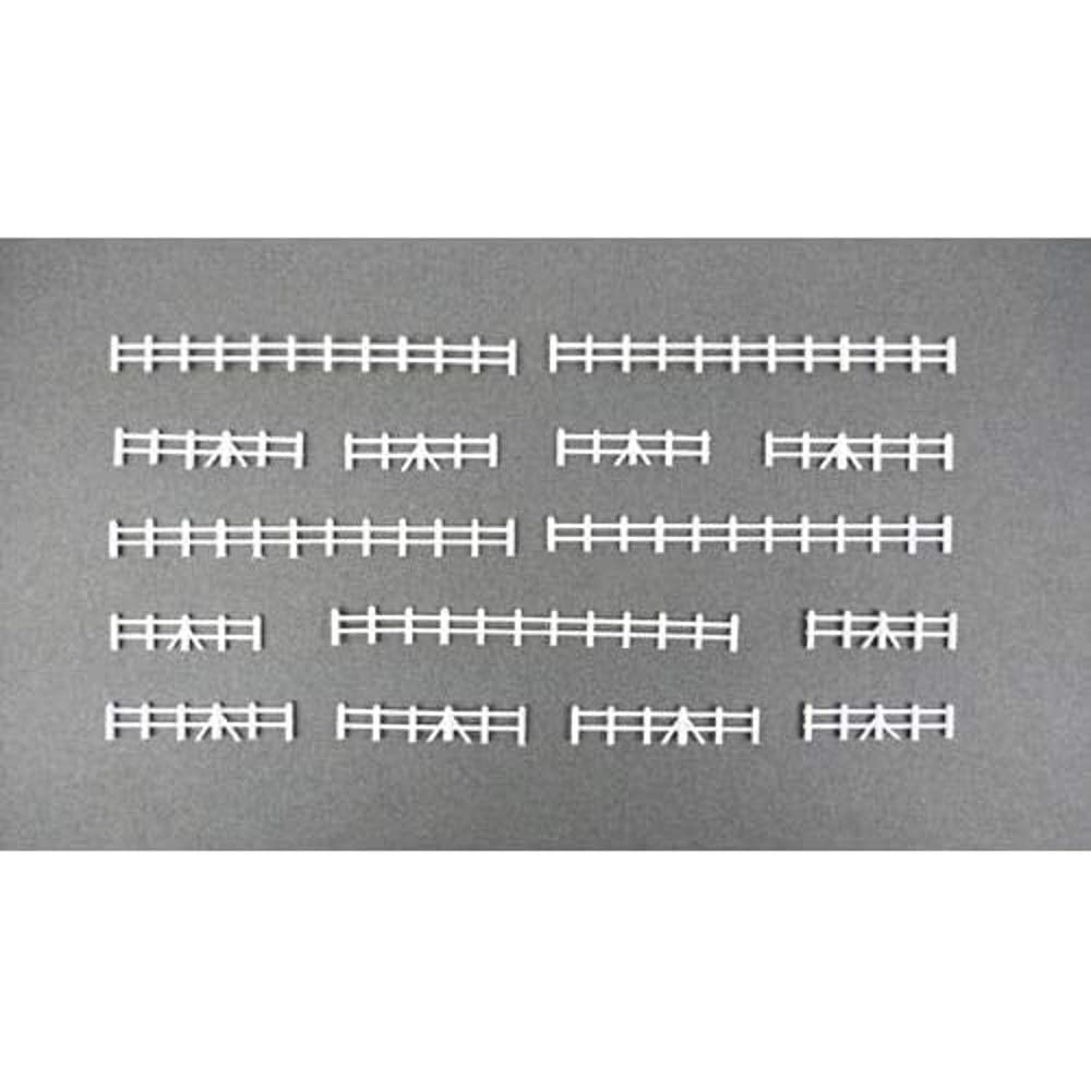 Gaugemaster GMKD13W Farm Rail Fence White Model Railway N Gauge Plastic (WB)