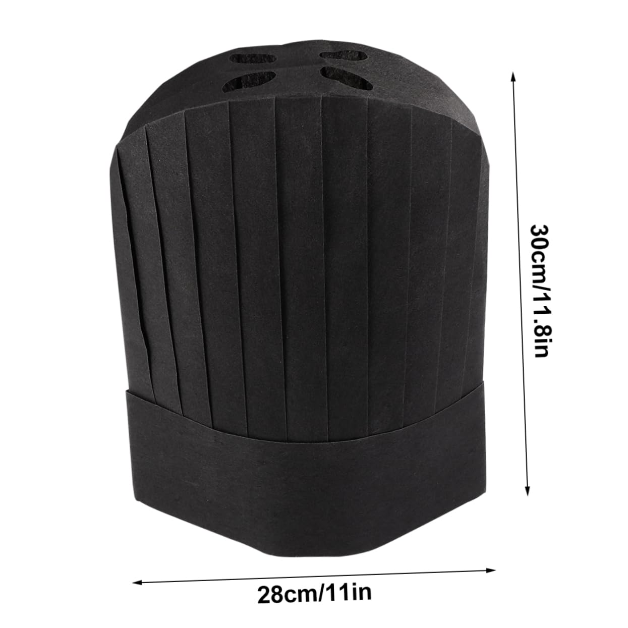 PACKOVE Cappello Da Cuoco Monouso Ecologico 20 Pezzi 28x30 Cm