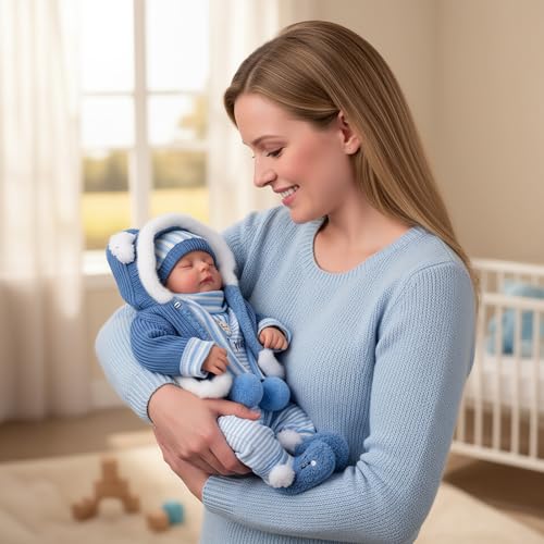 Muñeco bebé reborn realista de 20 pulgadas para niños miniatura 5