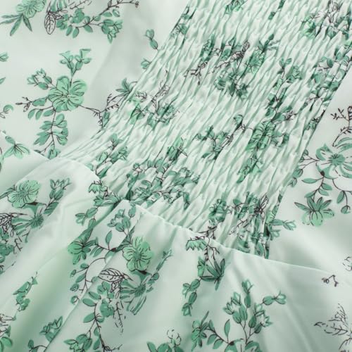 Image of Belle Poque Vintage Floral Dress for Women 2026 Summer A-line Sleeveless Flowy Midi Elegant Wedding Guest Cocktail Dress