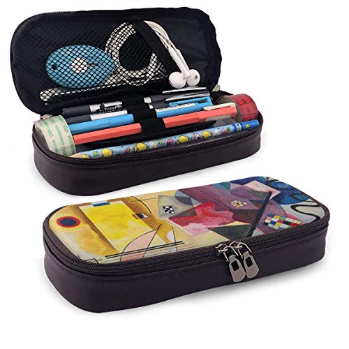 Yellow Red Blue von Kandinsky Pencil Pen Case Reißverschlusstasche Briefpapierbeutelhalter Box Organizer für das Middle High School Office College