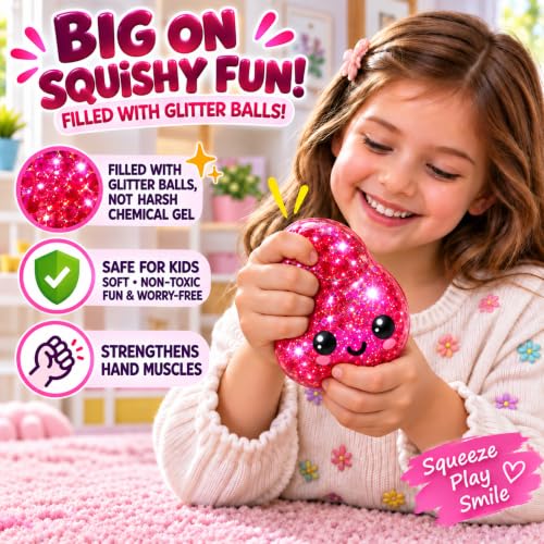 Image of Graphene Dumpling Squishy Ball Mystery Box for Kids 3+Years Adults Silicone Sensory Fidget Toy Stress Relief Ball Squeeze Toy Cute Anti Anxiety Slime Mesh Ball Party Favor Birthday Gift Boys Girls
