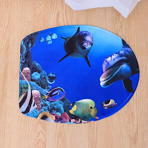 OUNONA 3-teiliges Badvorleger-Set, rutschfest, Badteppich, WC-Deckelbezug, weicher WC-Vorleger – Bild 6