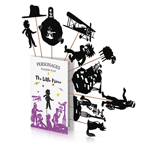 Shadow Play Little Prince Story Shadow Puppets Kit With Stick - Educational Toy, Montessori Activity Preschool Learning Toy For Girls And Boys - Birthday Anniversary 3 4 5 6 7 Year Old #TOP1