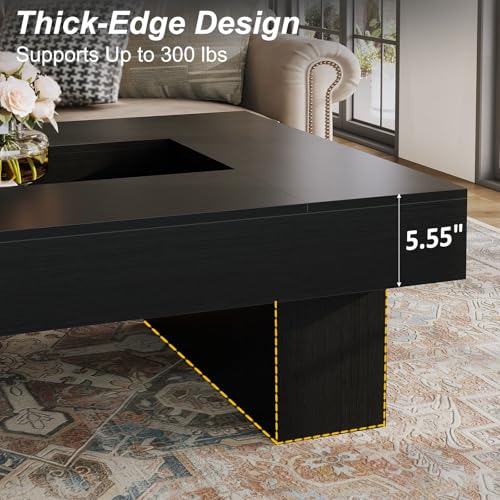 LVB Black LED Coffee Table