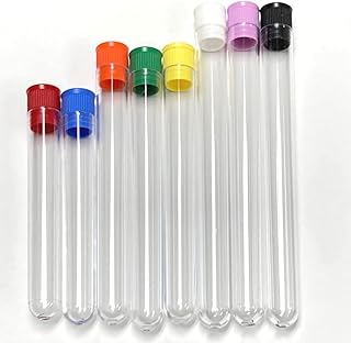 Plastic Test Tubes with Yellow Caps, 16X100mm, Polystyrene, Karter Scientific (Case of 1000)