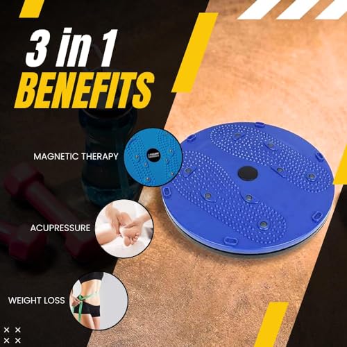 Image of PRO365 Tummy Twister & Pelvic Floor Trainer Combo | Waist Twisting Disc with Thigh & Hip Strengthener | Full Body Toning, Core Workout, Pelvic Floor Exercise Equipment for Home Fitness (Multicolor)
