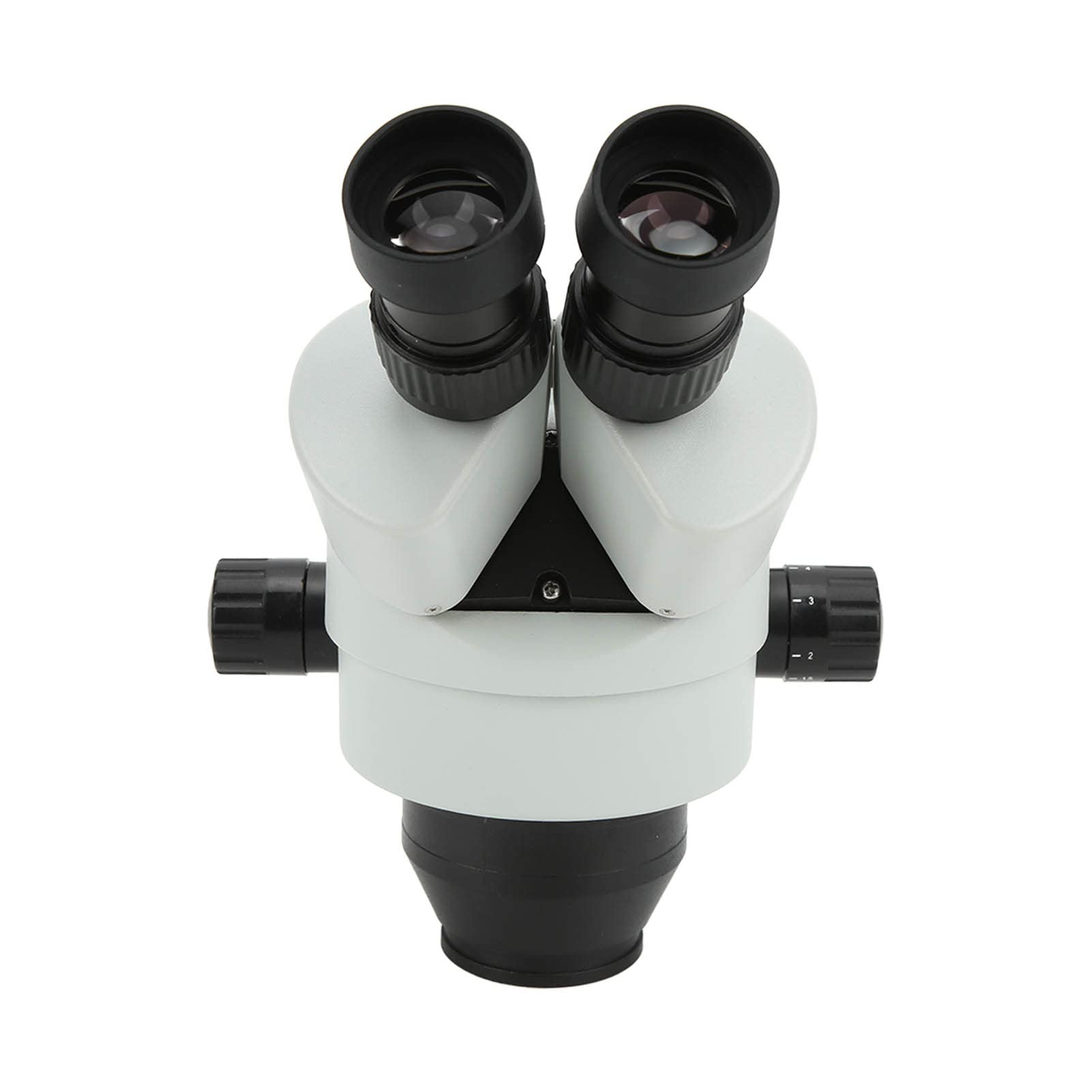 Garosa Cabezal de Microscopio Estéreo con Zoom Cabezal de Microscopio Trinocular de Vidrio Metálico de 3,5X a 45X con WF10X 20 Oculares Inclinación de 45 Grados Rotación de 360 ​​para Uso en