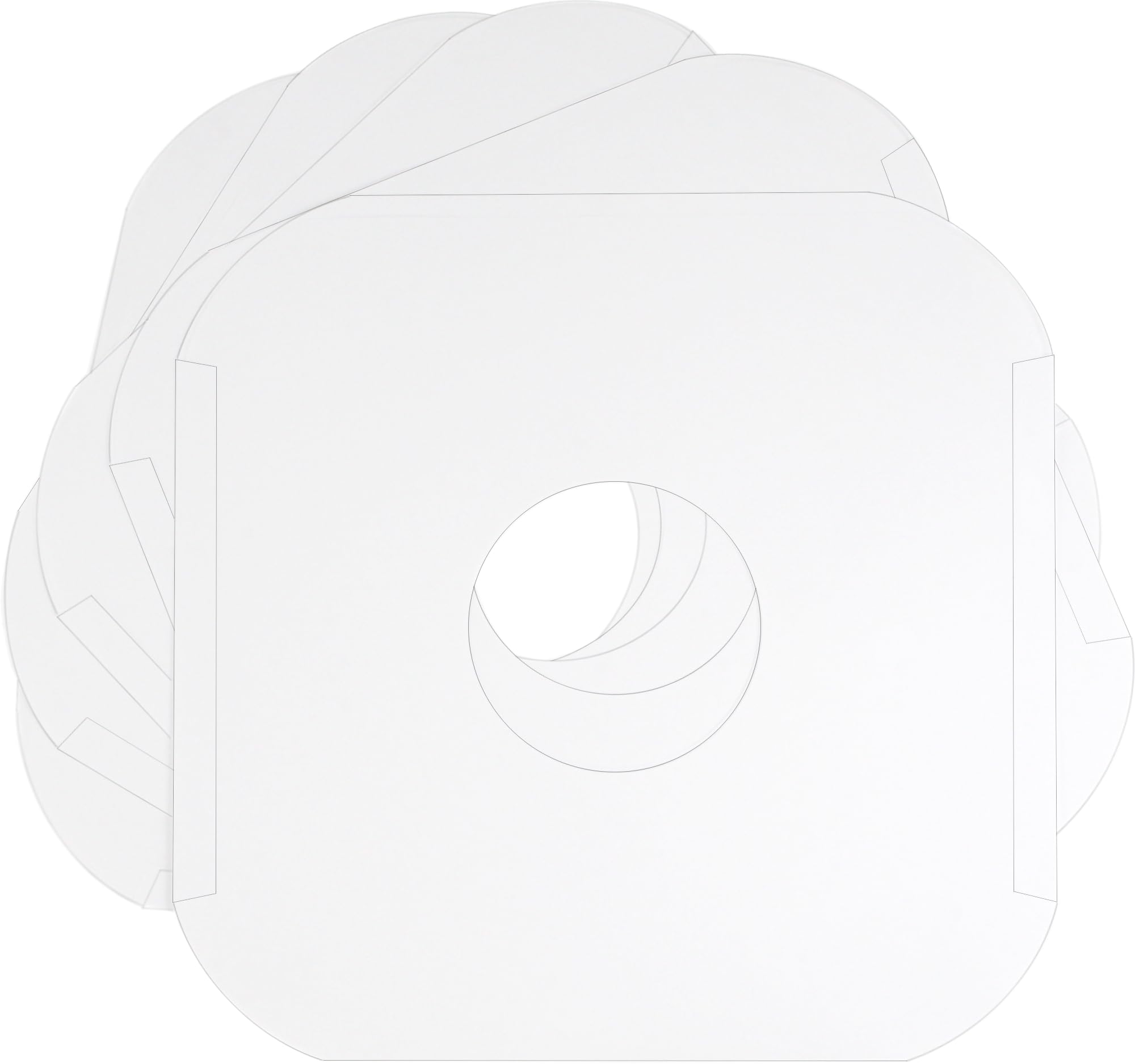 100#12IW - Buste in vinile per dischi da 30,5 cm, colore: Bianco