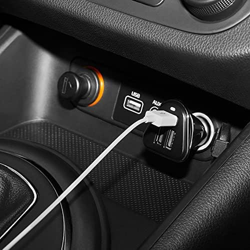 Betron Car Charger, USB 3 Port Car Charger for Smartphones, iPhone, iPad, Smartphones and Tablets