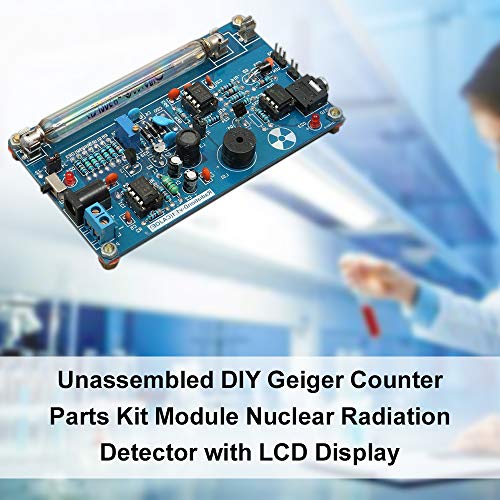 VISLONE Unassembled DIY Geiger Counter Parts Kit Module Nuclear Radiation Detector with LCD Display - Thumbnail 4