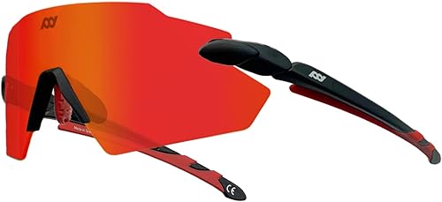 POLARS DESIGN Gafas de sol polarizadas envolventes para deportes al aire libre para hombres y mujeres, marco TR90, protección UV para pesca