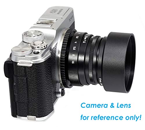 Fotasy Metal 43mm Lens Hood, 43mm Lens Shade for Canon, Fuji, Leica, Leitz, Nikon, Olympus, Panasonic, Pentax, Sony Lenses miniatura 2