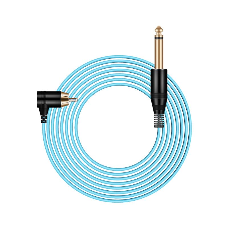Cordon de connexion RCA tatouage pour machine à angle droit