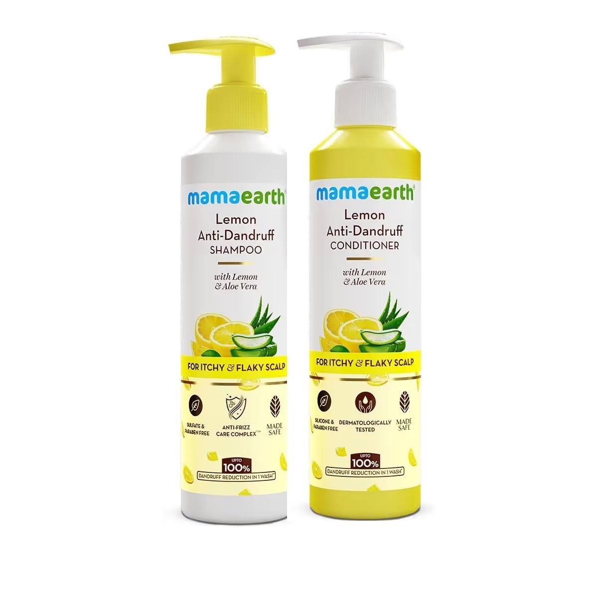 Mamaearth Lemon Anti-Dandruff Combo | Shampoo + Conditioner | Reduces Up to 100% Dandruff | Soothes Itchiness | 250 ml + 250 ml-image-44
