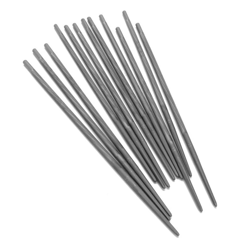 Limes Rondes for tronçonneuse, 12 pièces, 5.5mm, 7/32 Pouces, for affûter Les chaînes, affûteuse de scie habituellement
