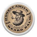 Honest Amish Beard Balm Leave-in Conditioner - Made with only Natural and Organic Ingredients - 2 Ounce Tin