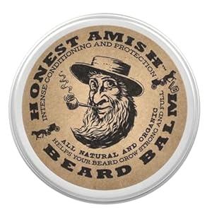 Honest Amish Beard Balm Leave-in Conditioner – Made with only Natural and Organic Ingredients – 2 Ounce Tin