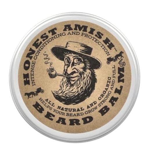 Honest Amish Beard Balm Leave-in Conditioner - Made with only Natural and Organic Ingredients - 2 Ounce Tin