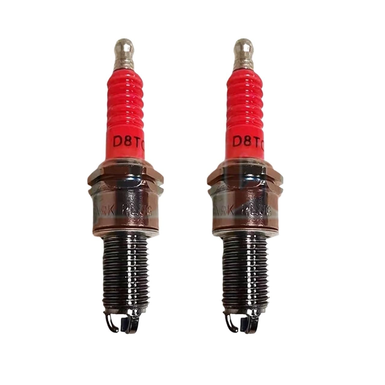Candela For Moto Super D8TC 3 Elettrodi 1/2/3/4 Pezzi | Candela moto 125cc D8TJC for DR8EA D8EA DR8EIX DPR8EA-9 DPR8EIX-9 IX24 X24ESR-U HG22(2 PCS)