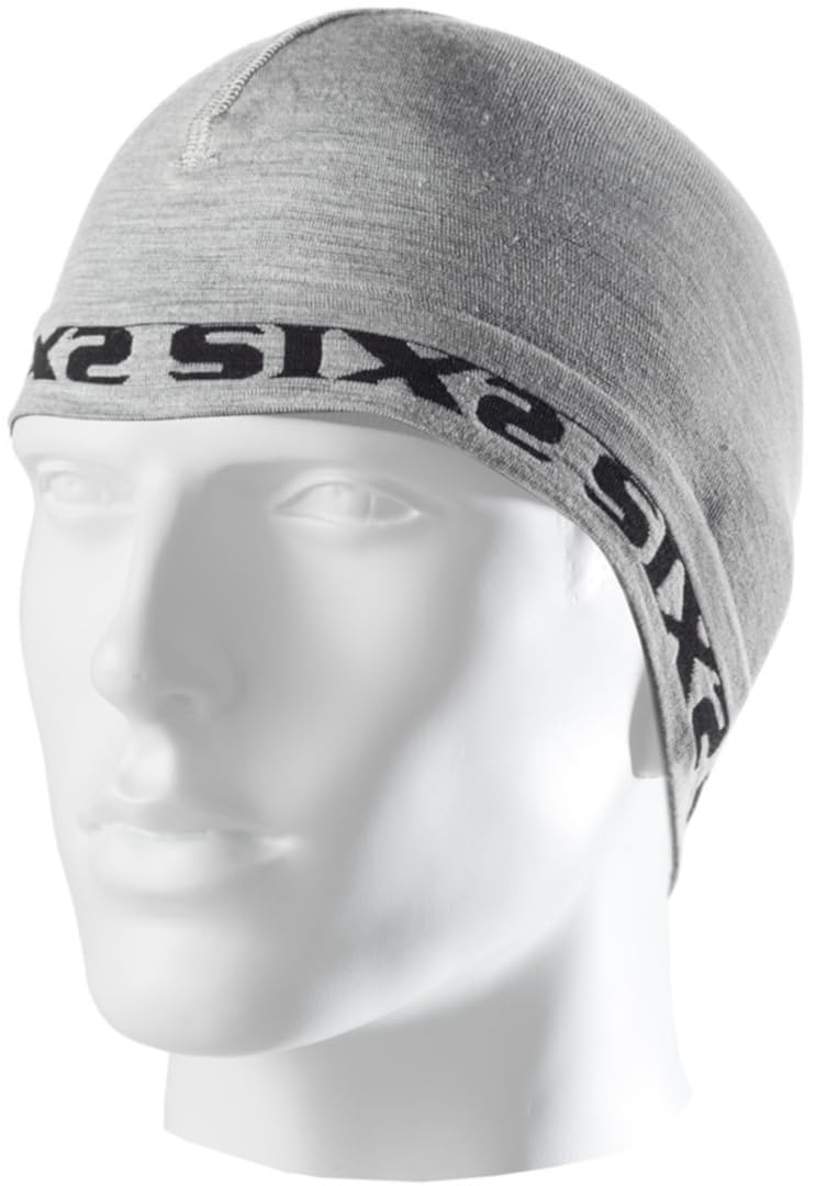 SIX2 Calotta sottocasco Merinos Wool Grey - Unica
