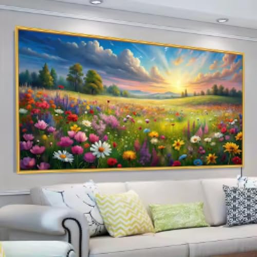 Toile colorée pour raviver un mur sombre de chambre à coucher
