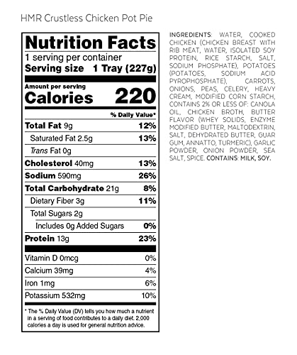Hmr E6CCPP Crustless Chicken Pot Pie Entrée thumb #4