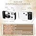 Treela 6 Pack of Disposable Camera for Wedding Bulk Bachelorette Single Use Flash 35mm Camera for Birthday Concert Travel Anniversary Party Supply Favor Vacation Gift(White, Simple)