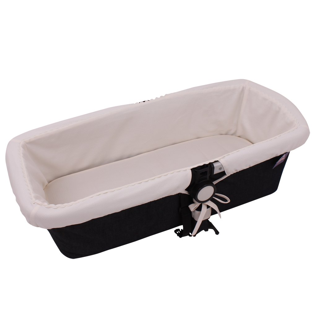 Funda Capazo Goma para Bugaboo Camaleon 3 Plus | Cubre Capazo Cuco Bebe | Vestidura Carro | Incluye Salvababas | Paredes Suelo Acolchados | Pique Crudo + Crudo