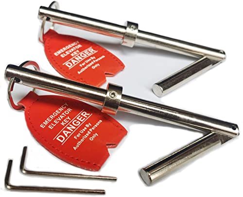 YnFag Emergency Key Solid Steel Elevator Door Key for door