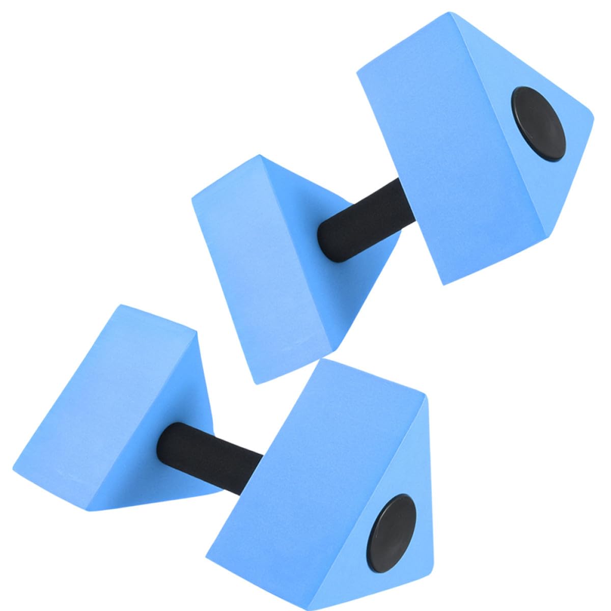 Mikinona Manubri per Acquagym in Eva Triangolari 2 Pezzi Blu per Allenamento in Piscina Potenzia Obliqui e Favorisce Galleggiamento per Lezioni di Nuoto