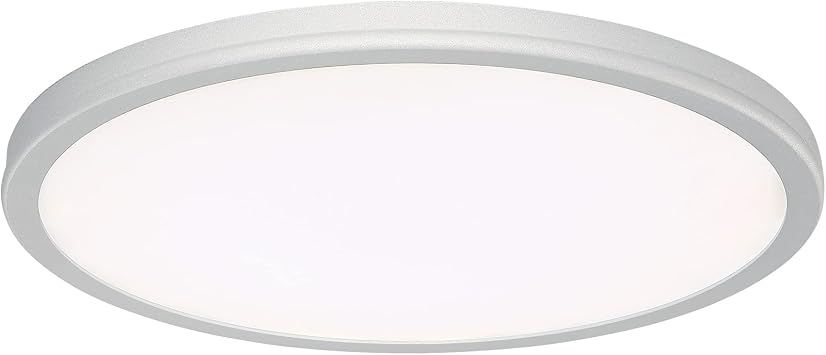 WAC Lighting dweLED, Geos 15in LED Round Low-Profile Flush Mount 2700K in Titanium