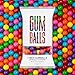 Large 1" Assorted Colored Gumballs - 2 Pound Bags - About 120 Gumballs Per Bag - Includes"How to Build a Candy Buffet" Guide