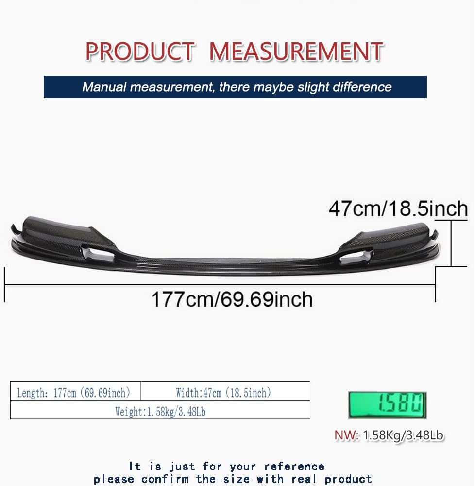 Carbon Fiber Front Bumper Lip Fits for BMW F10 M5 2011-2016 Front Lip Spoiler Body Kit Factory Outlet