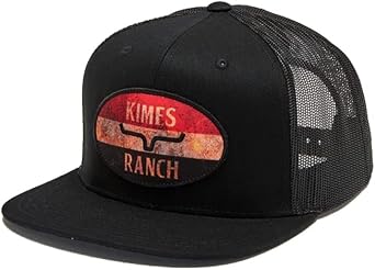 Kimes Ranch Unisex American Standard Trucker Embroidered Logo Patch Adjustable Snapback One-Size Hat