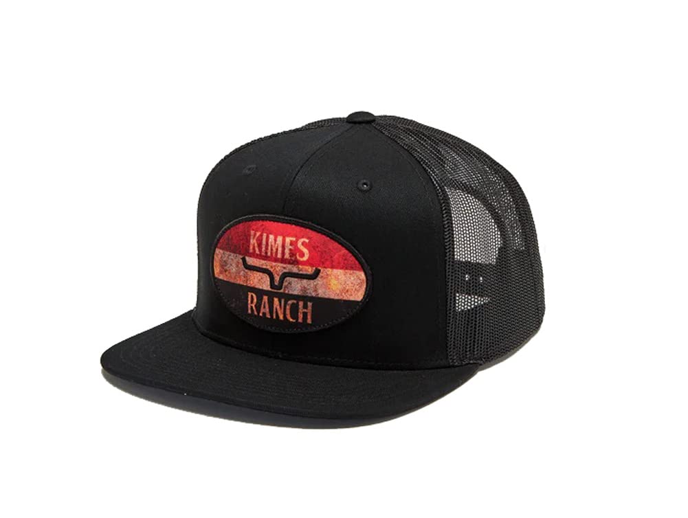 Kimes Ranch Unisex American Standard Trucker Embroidered Logo Patch Adjustable Snapback One Size Hat
