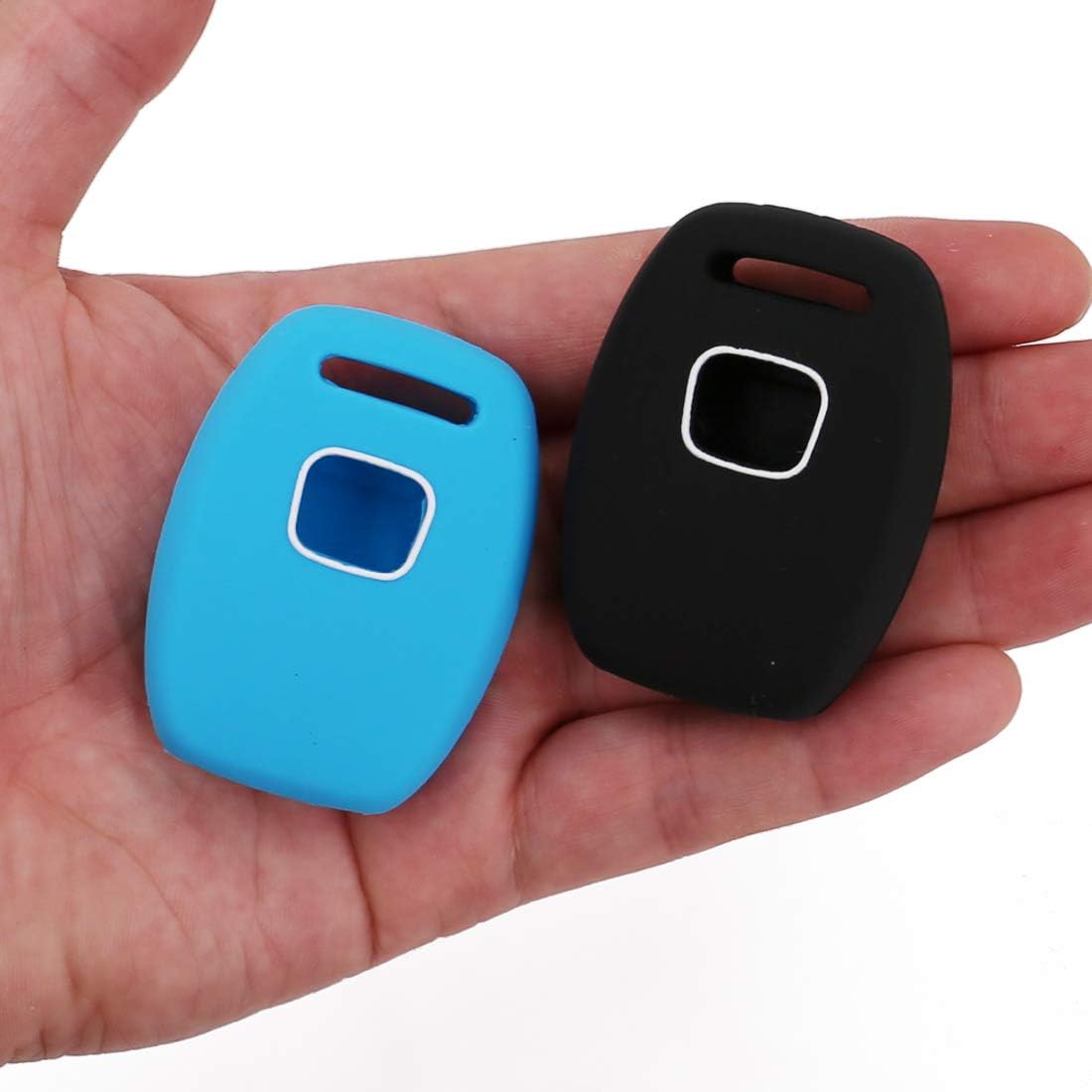UTSAUTO Rubber Key Fob Cover Keyless Entry Shell Case Fob Rubber Key Skin Cover Fit For Honda Accord Civic CR-V 3+1 Buttons