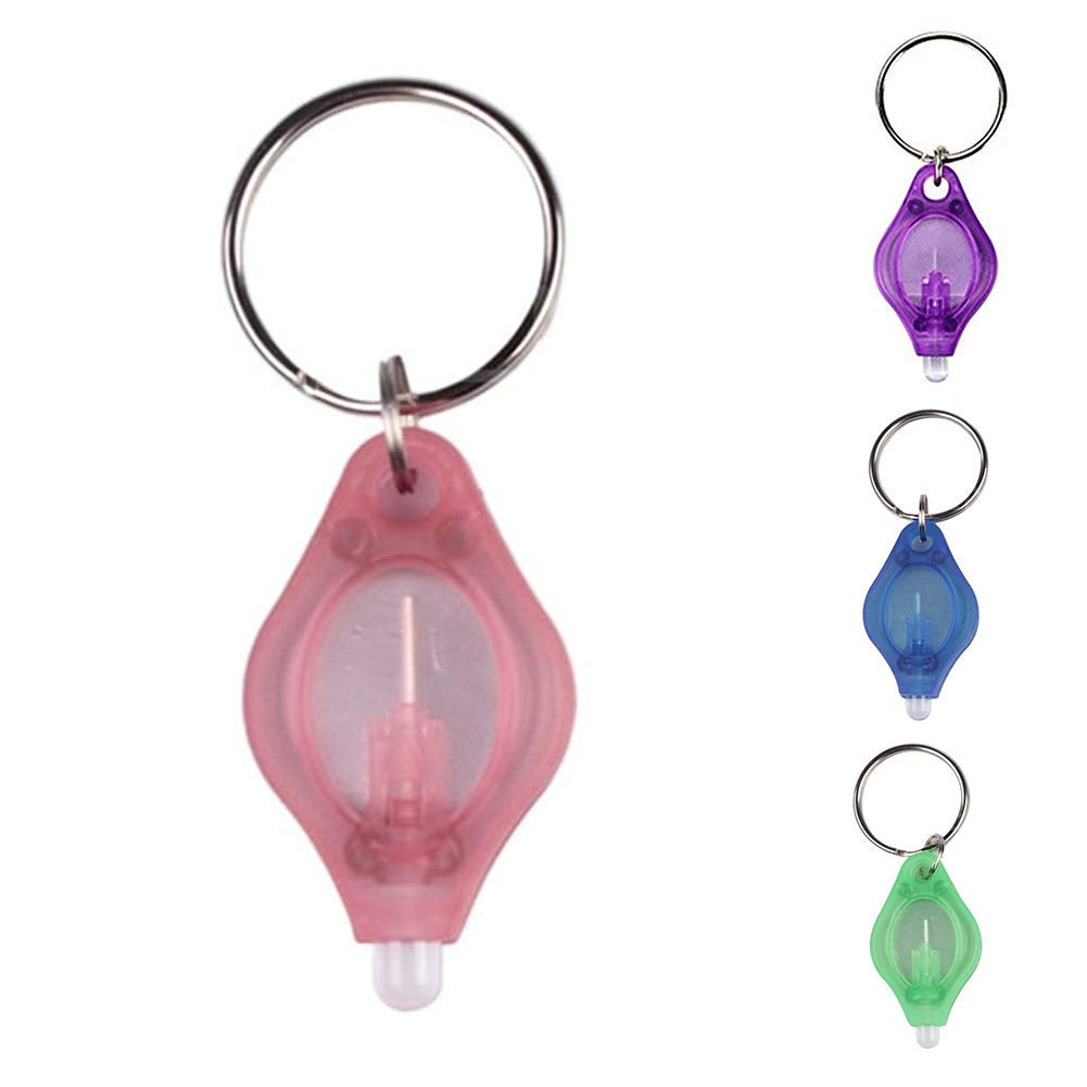 Lot De 2 Mini Lampes De Poche LED Porte-clés - Aluminium, 3 LED Brillantes, Étanchées - Idéal EDC Et Camping