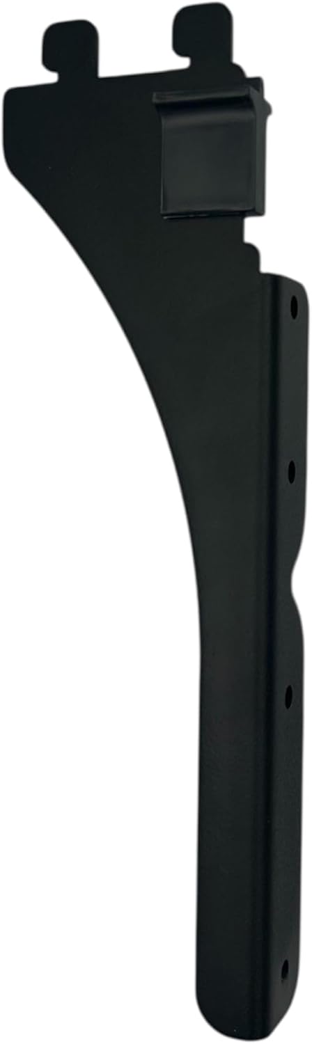 Waki Sangyo WPS008 1X4 Pillar Shell Shelf Holder, Unit Depth 7.0 inches (17.7 cm), Body Height 2.1 inches (5.3 cm), Body Width 0.8 inches (2 cm), Black, For 2 Pieces