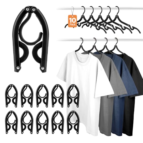 HOUSE DAY Travel Hangers, Portable Folding Hangers for...