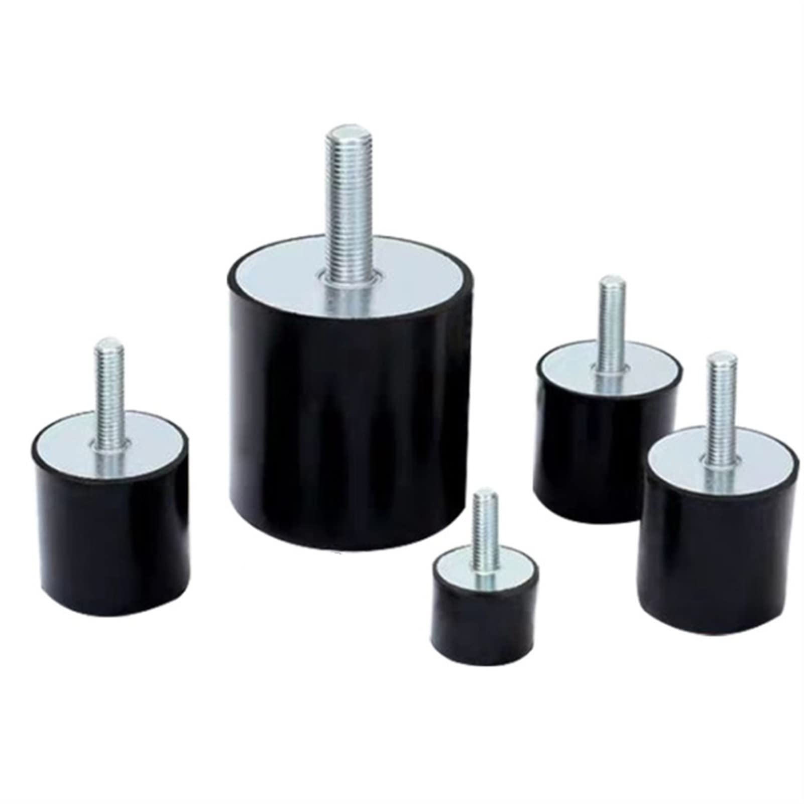 Supporto in gomma trattiva, isolatori di vibrazioni, 4 filettature, M4 M5 M6 s Isolatore cilindrico della bobina ammortizzante (M6 25 x 25 mm)