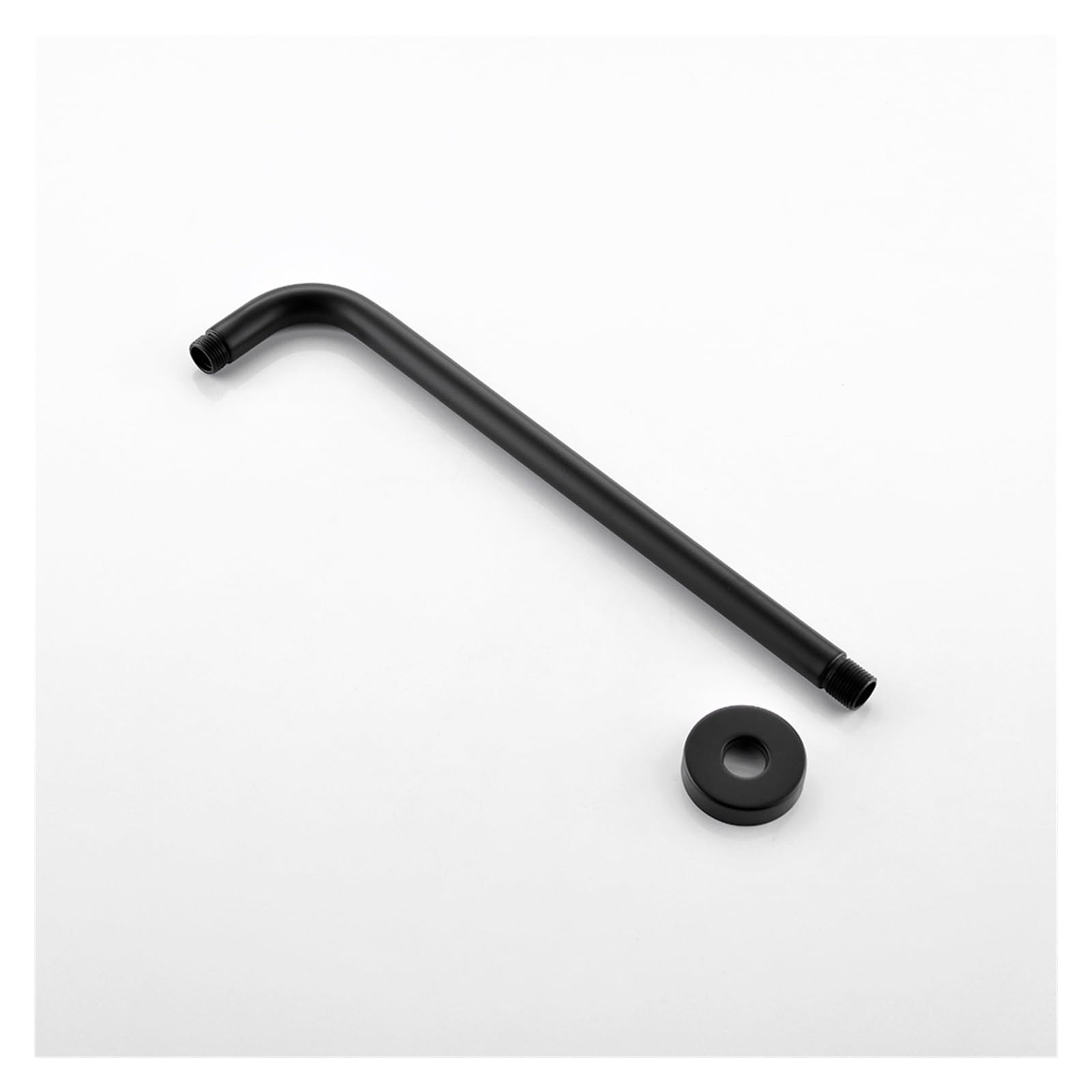 Brazo de ducha negro mate, soporte de cielo de latón macizo montado en la pared de 30CM-40CM, uso for cabezal de ducha Universal (Size : Brushed gold-300mm)