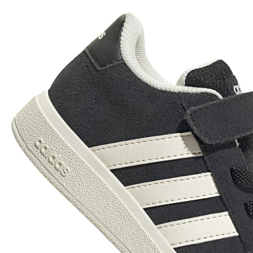 adidas Unisex-Baby Grand Court 2.0, Black/Off White/White, 8 by adidas - Used condition - Image 6