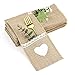 20Pcs Porte Couvert Toile de Jute, Couverts Porte-Sac Toile de Jute et Dentelle pour Décoration de Table de Mariage Fête Noël(Dimension : 11 x 21cm) (B)