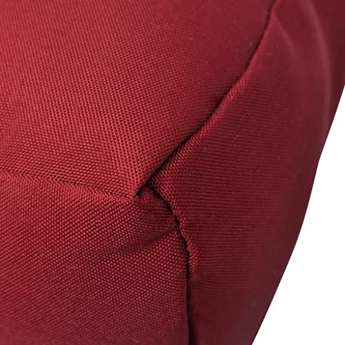 vidaXL Auflage Polster 60x60x10 cm Weinrot Sitzkissen Stuhlkissen Sitzpolster – Bild 4