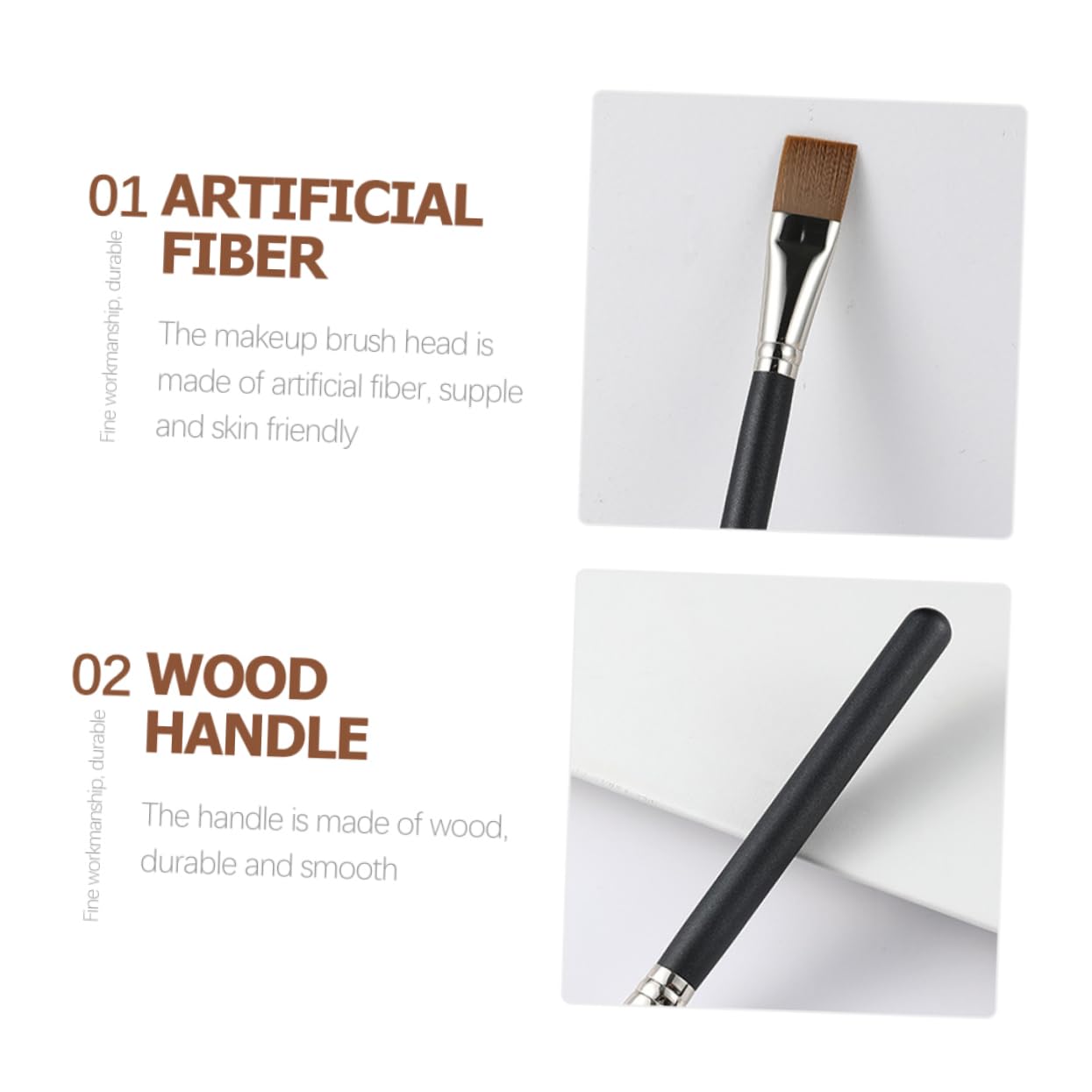 FOMIYES 5 Set Di Pennelli Per Maschera Viso Applicatori Per Il Trucco Set Di Pennelli Per Fondotinta Formato Da Viaggio Strumento Per La Della Pelle 2 Pezzi * 5