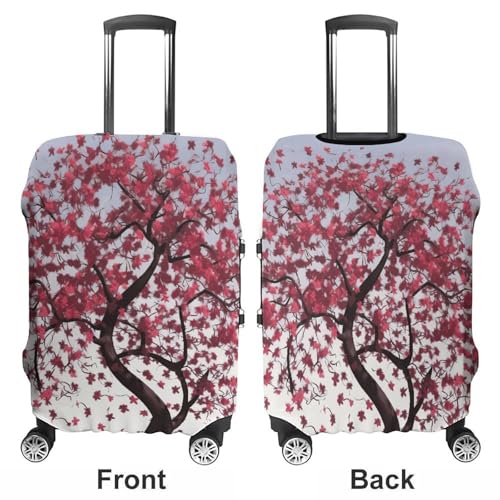 Carry on Luggage Cover Japanese Cherry Tree Suitcase Covers for Luggages Tsa Approved Travel Luggage Sleeve Protector Elastic Suitcase Protector Anti-Scratch Washable Fits 19-30 Inch Case -S3